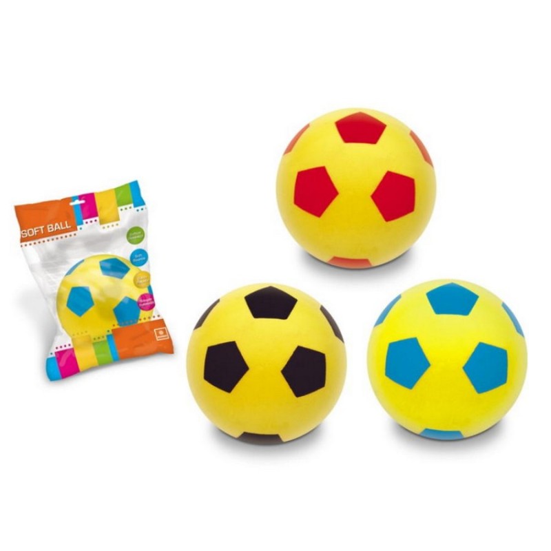 pallone calcio antitrauma in spugna soft Mondo cm 20